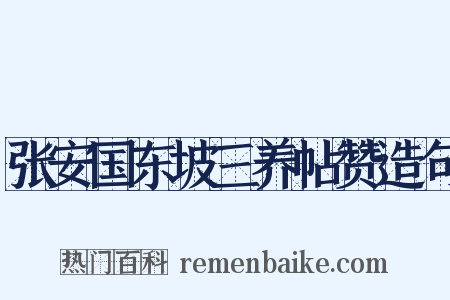 张安国东坡三养帖赞造句是什么意思的图片